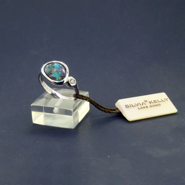 Anello Silvia Kelly E-25879 con opale e diamante
