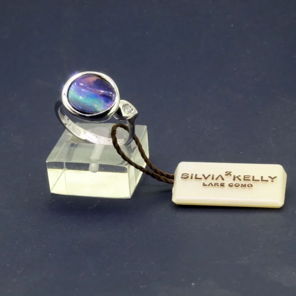 Anello Silvia Kelly E-25988 con opale e diamante